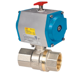 Lybra con attuatore pneumatico alluminio